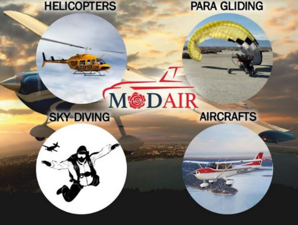 NEW SKY ADVENTURE TOURISM ACTIVITIES INTRODUCED IN INDIA 1 Sky adventures introduced by Modair