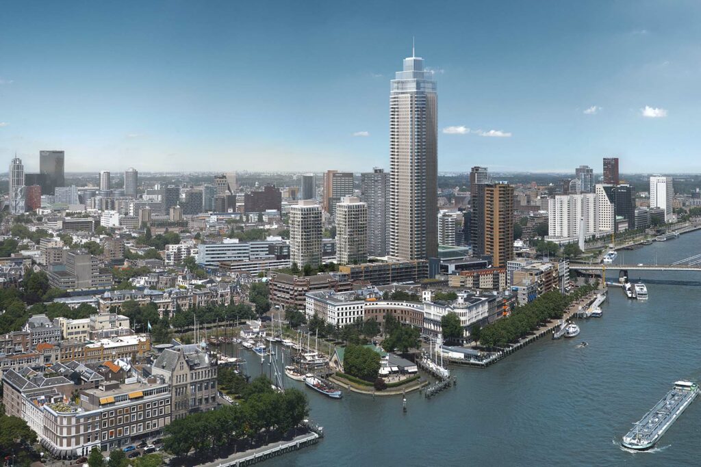 NEW ARCHITECTURAL AND CULTURAL ICONS ENHANCE ROTTERDAM IMAGE 1 The Zalmhaven building will be the tallest in the Benelux